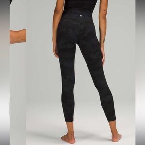 Lululemon Align High rise pant with pockets heritage 365 camo deep coal multi